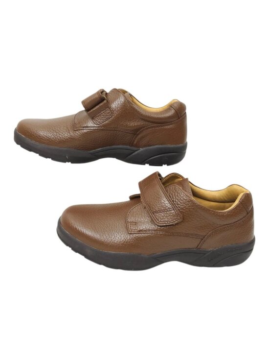 Dr Comfort William Diabetic Shoes Mens 10 W Chestnut Brown Slip On Strap Loafer